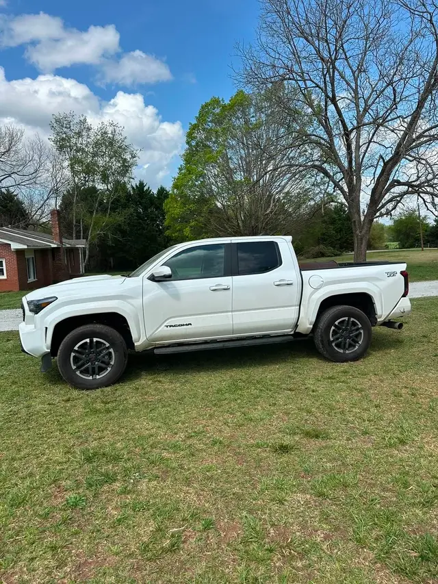 White Toyota Tacoma TRD Sport exterior detail